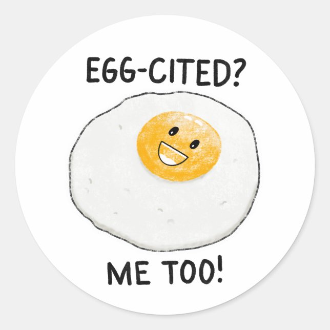 Eggted Sticker Runt Klistermärke (Framsida)