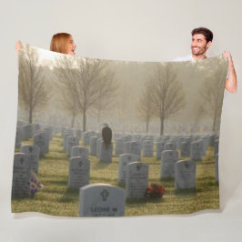 EGLE vid MILITÄR CEMETARY Fleecefilt