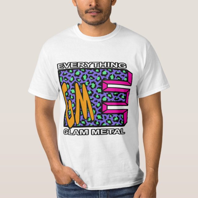 EGM Blue Leopard Logotyp T-Shirt (Framsida)