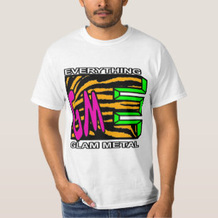 EGM Orange Tiger Rand Logotyp T-Shirt