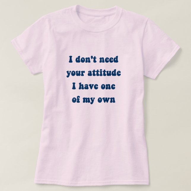 Egna attityder T-Shirt (Design framsida)