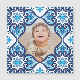 Egna bild, blå och vita Azulejos