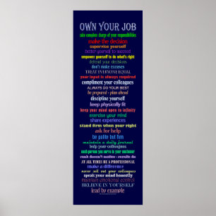 Egna ditt jobb Poster