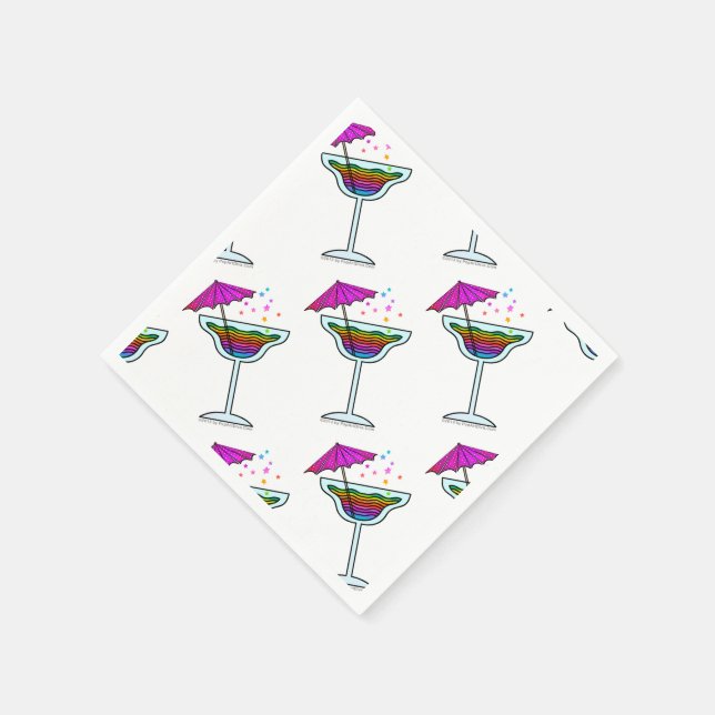 EGNA DRYCKESERVIETTER - MARGARITA DESIGN PAPPERSSERVETT (Hörn)