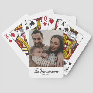 Egna familjenamn fotospelkort casinokort