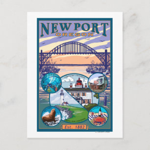 Egna vyer - Newport, Oregon Vykort