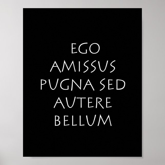 Ego amissus pugna sed autere bellum poster (Framsidan)