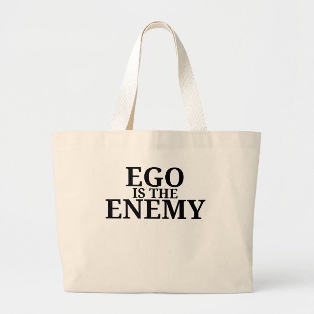 Ego är fienden Minimalistisk skrivmaskin  Jumbo Tygkasse (Framsidan)