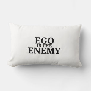 Ego är fienden Minimalistisk skrivmaskin Ländkudde Lumbarkudde