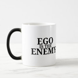 Ego är fienden Minimalistisk skrivmaskin Magisk Mugg