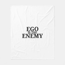 Ego är fienden minimalistisk skrivmaskinsfleece  fleecefilt
