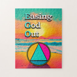 EGO Lättar Gud Ut Återhämtnings slogan Soluppgång Pussel