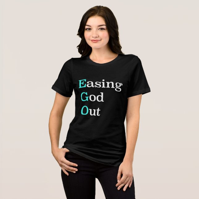 EGO | Lättar Gud ut – Återhämtnings slogan T Shirt (Framsida Full)