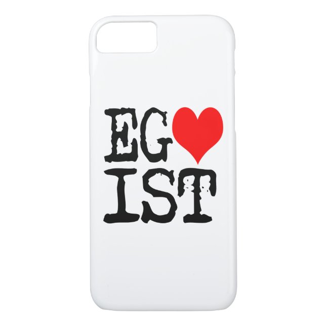 Egoist Red Heart Case-Mate iPhone Skal (Baksida)