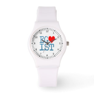 Egoist Red Heart Denim Armbandsur