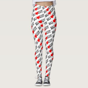 Egoist Red Heart Leggings