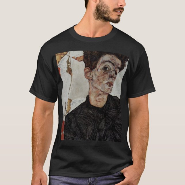 egon schiele 079 t-shirt (Framsida)