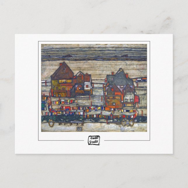 Egon Schiele #13 - Finkonstkort Vykort (Framsida)