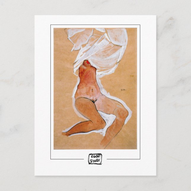 Egon Schiele #14 - Finkonstkort Vykort (Framsida)