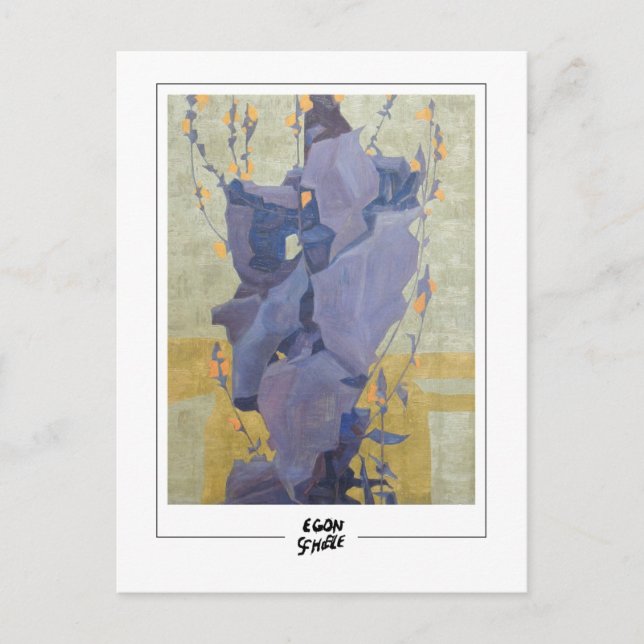 Egon Schiele #159-2 - Finkonst Vykort (Framsida)