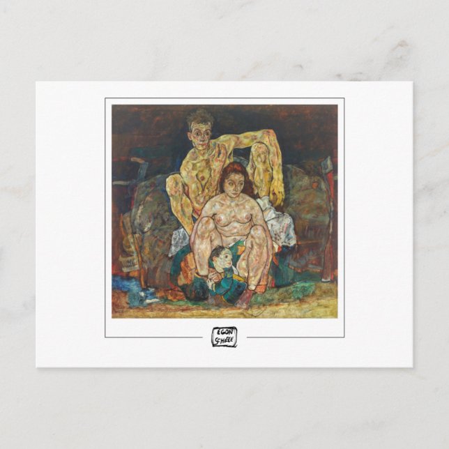 Egon Schiele #17-2 - Fin konst vykort (Framsida)