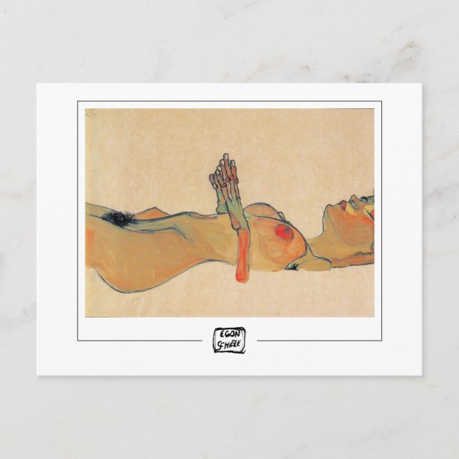 Egon Schiele #1-2 - Finkonstkort Vykort (Framsida)