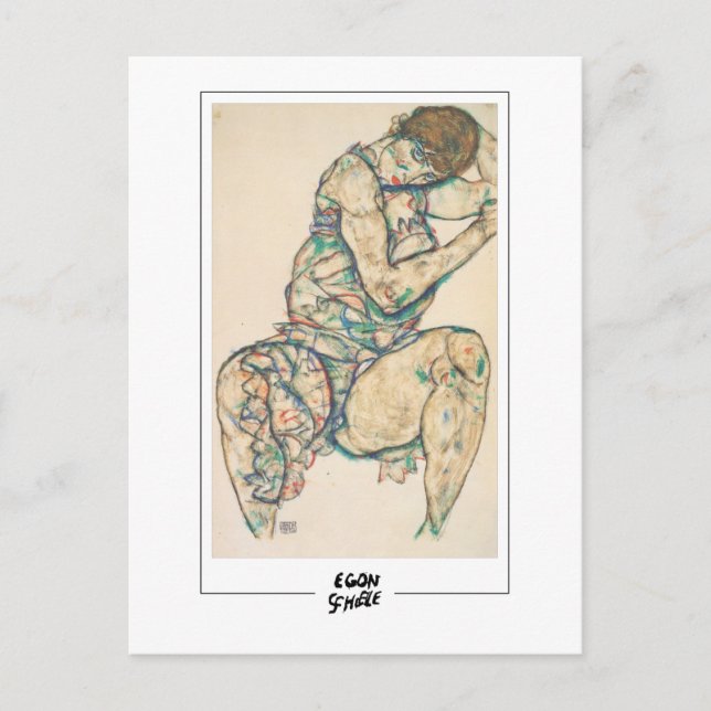 Egon Schiele #304 - Konst Vykort (Framsida)
