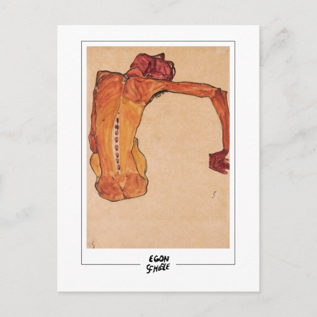 Egon Schiele #316-2 - Finkonst Vykort (Framsida)