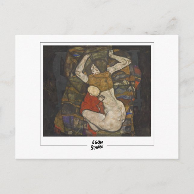 Egon Schiele #340 - Finkonst Vykort (Framsida)