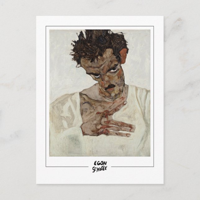 Egon Schiele #463-2 - Finkonst Vykort (Framsida)