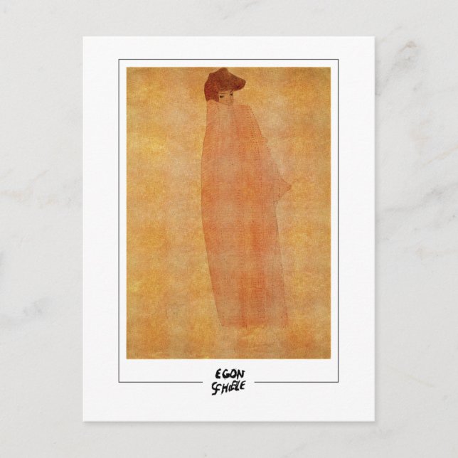 Egon Schiele #536-2 - Finkonst Vykort (Framsida)