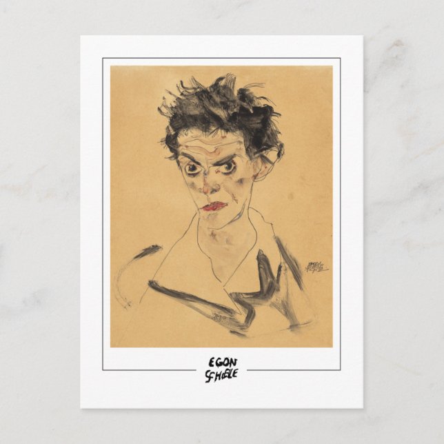 Egon Schiele #620-2 - Konst Vykort (Framsida)