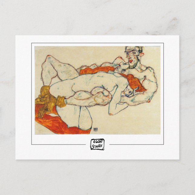 Egon Schiele #6 - Konstkort Vykort (Framsida)
