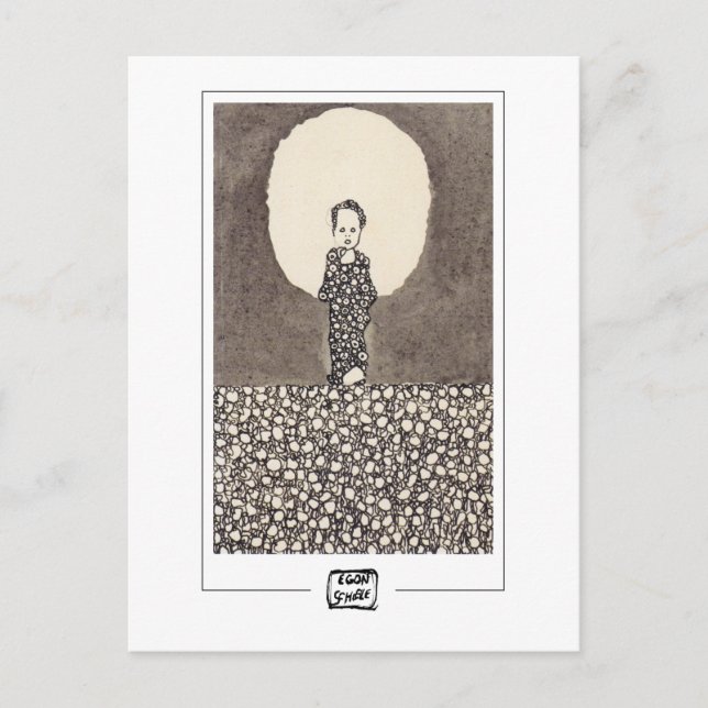 Egon Schiele #95 - vykort för konst (Framsida)
