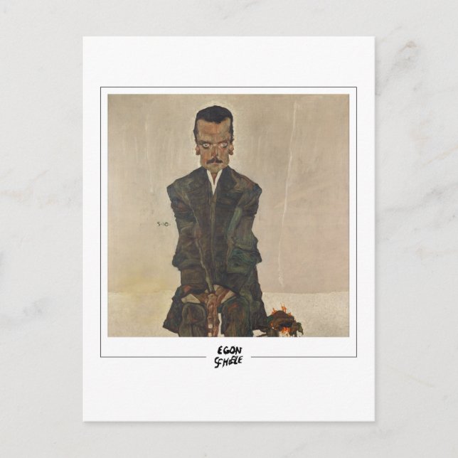 Egon Schiele #9-2 - Fin konst Vykort (Framsida)