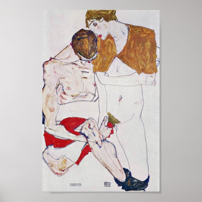 Egon Schiele - Älskare Poster (Framsidan)