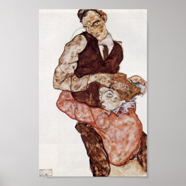 Egon Schiele - Älskare Poster (Framsidan)