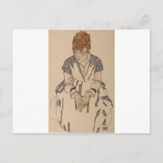 Egon Schiele- Artists syster i juridik Vykort