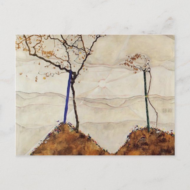 Egon Schiele-Autumn Sol Vykort (Framsida)