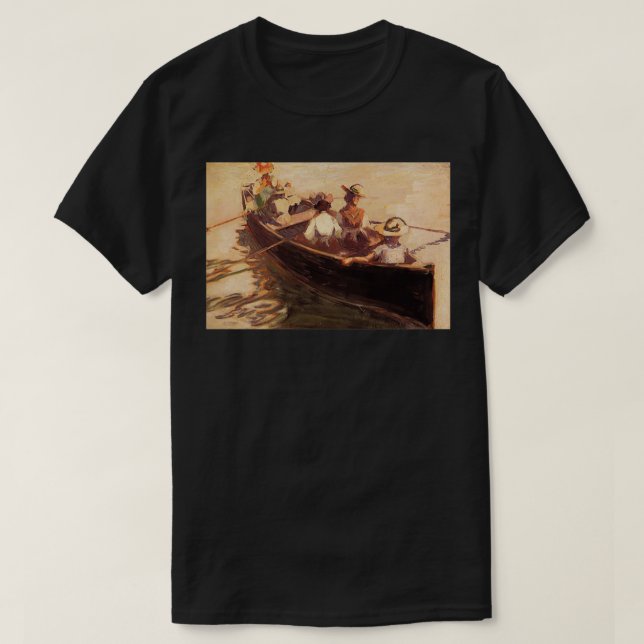 Egon Schiele Boating 1907 T Shirt (Design framsida)