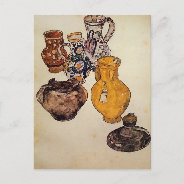 Egon Schiele- Ceramics Vykort (Framsida)