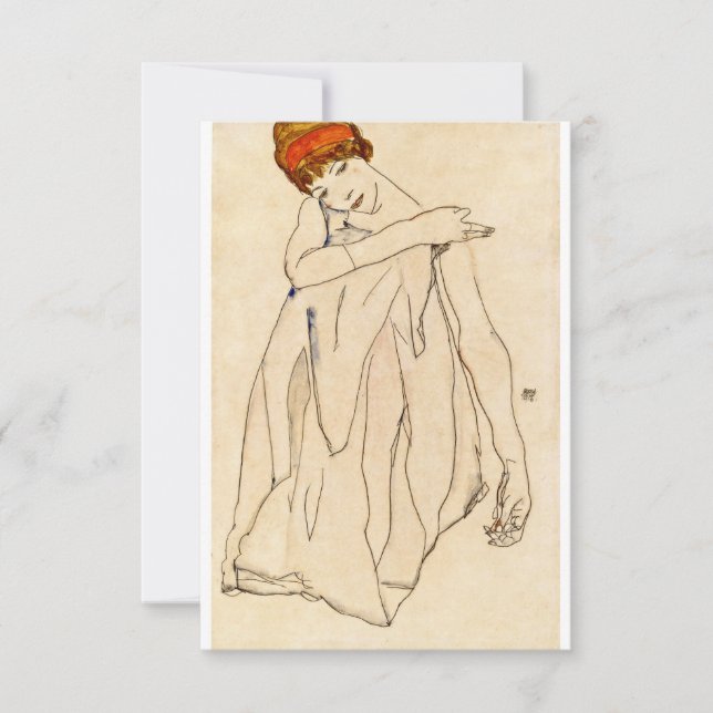 Egon Schiele - Dancer Kort (Framsida)