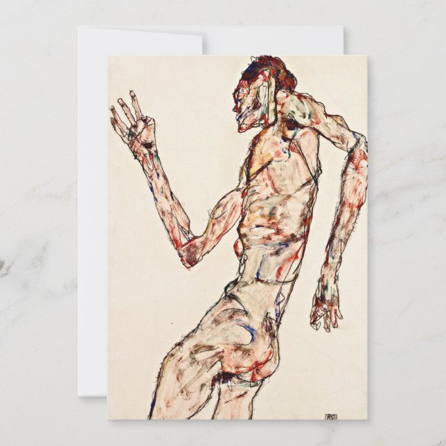 Egon Schiele - Dancer Meddelande (Framsida)