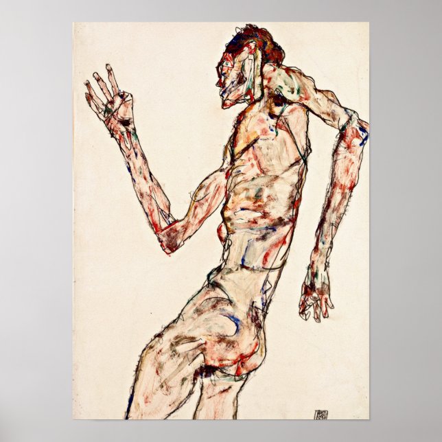 Egon Schiele - Dancer Poster (Framsidan)