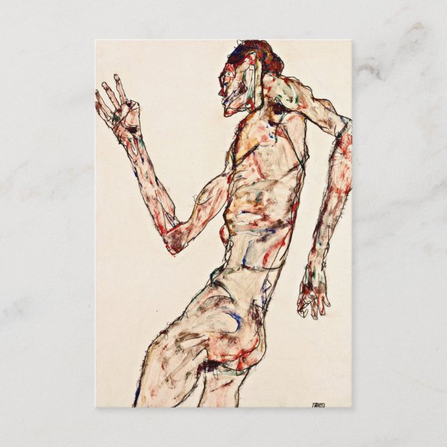 Egon Schiele - Dancer Tilläggskort (Framsida)