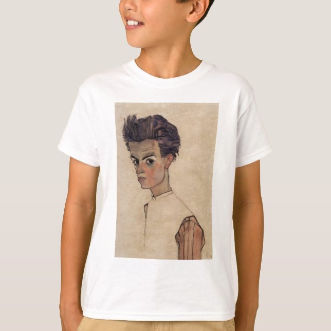 Egon Schiele Dandy Tee Shirt (Framsida)