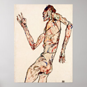 Egon Schiele - dansare Poster