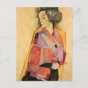 Egon Schiele- Daydreamer (Gerti Schiele) Vykort
