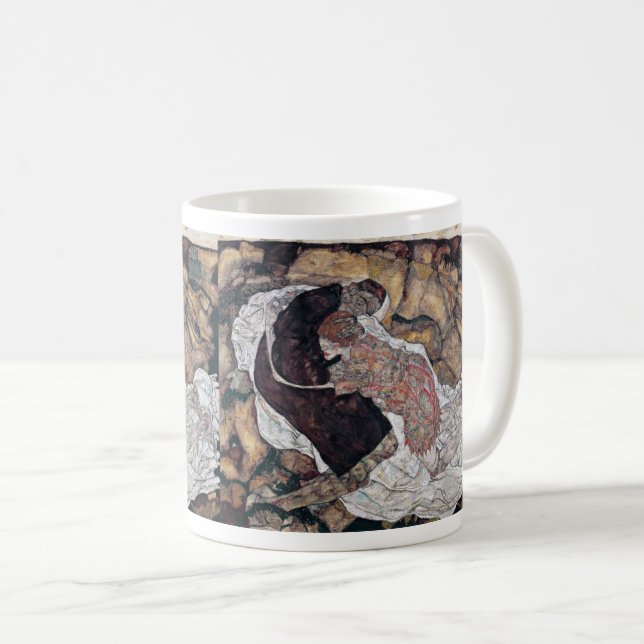 Egon Schiele , “ Death and the Maiden ” Kaffemugg (Framsida höger)