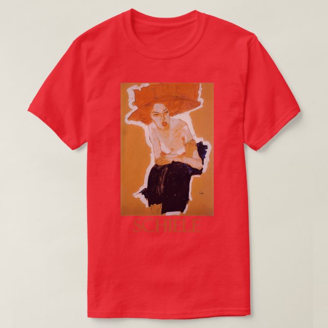 Egon Schiele, den heliga kvinnan 1910 T Shirt (Design framsida)